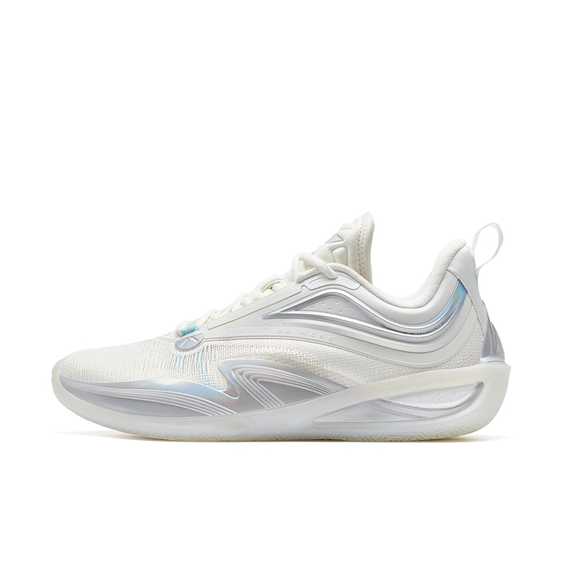 XTEP Zhang Zhenlin 1st Generation Basketball Shoes Men’s Low Top Sail White/Light Wave Blue