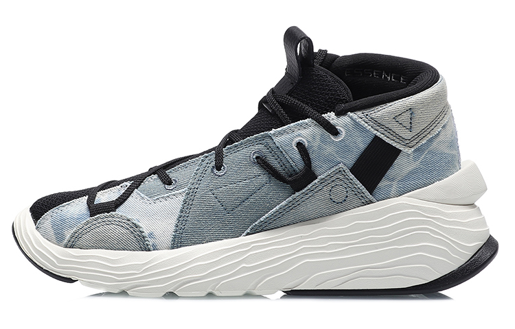 Li Ning Essence Enlightenment Kung Fu Winterized Low top Basketball Shoes Women's Black Blue