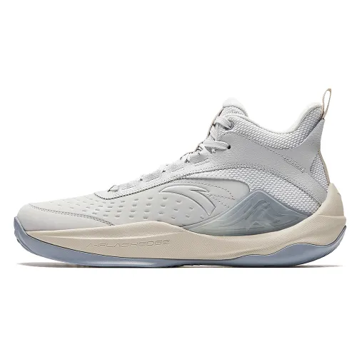Anta Mountain 2.5 Lite Cushioning Slip Resistant Abrasion Resistant High top Basketball Shoes Men's Gray