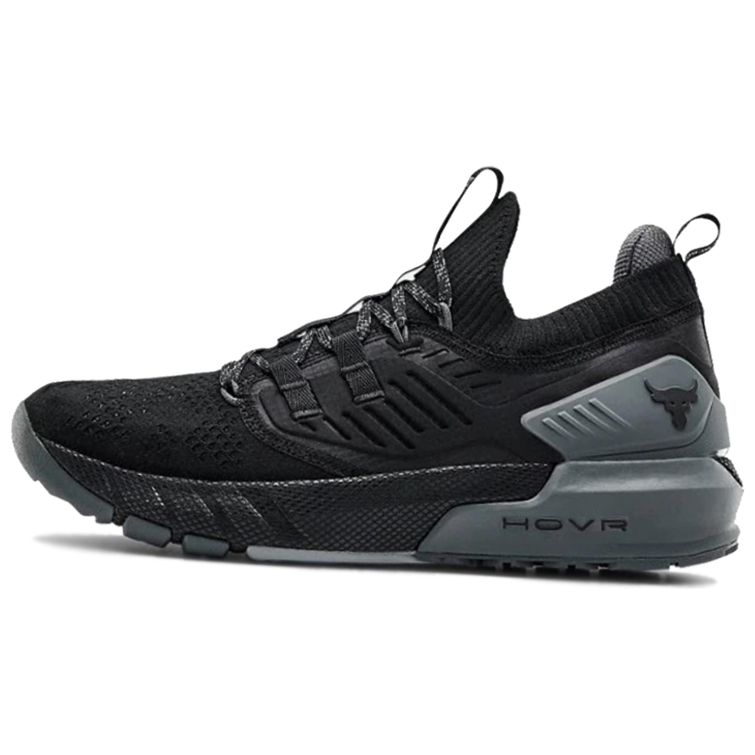 Under Armour Төслийн чулуулаг 3 даавууны цочролыг шингээдэг, гулсах эсрэг дунд дээд сургалтын гутал эрэгтэйчүүдийн хар