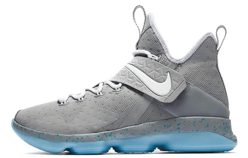Nike Lebron 14 MAG round head shock absorbing support high top practical basketball shoes men's gray
