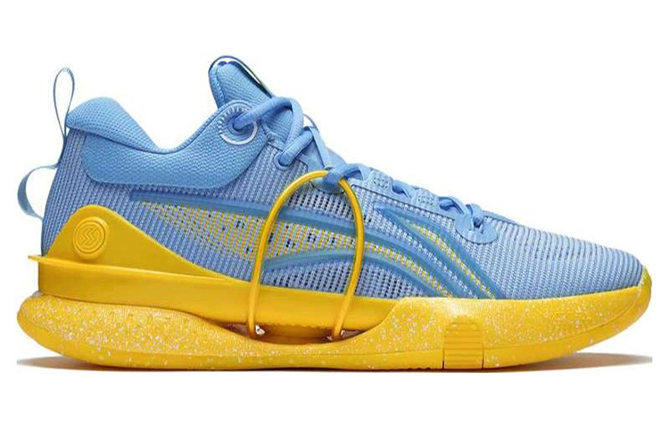 Li Ning Speed 8 Premium Cushioning Slip Resistant Abrasion Resistant Low top Basketball Shoes Men’s Blue Yellow