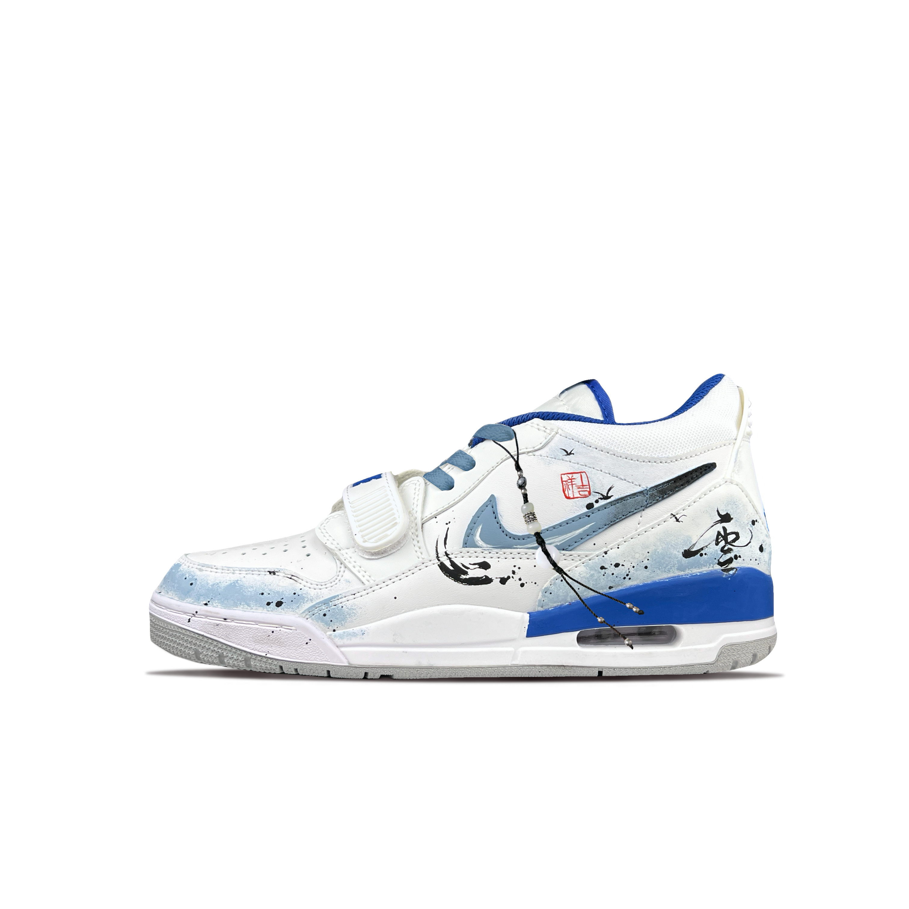 Jordan Legacy 312 Vintage Basketball Shoes Men’s Low Top White Blue