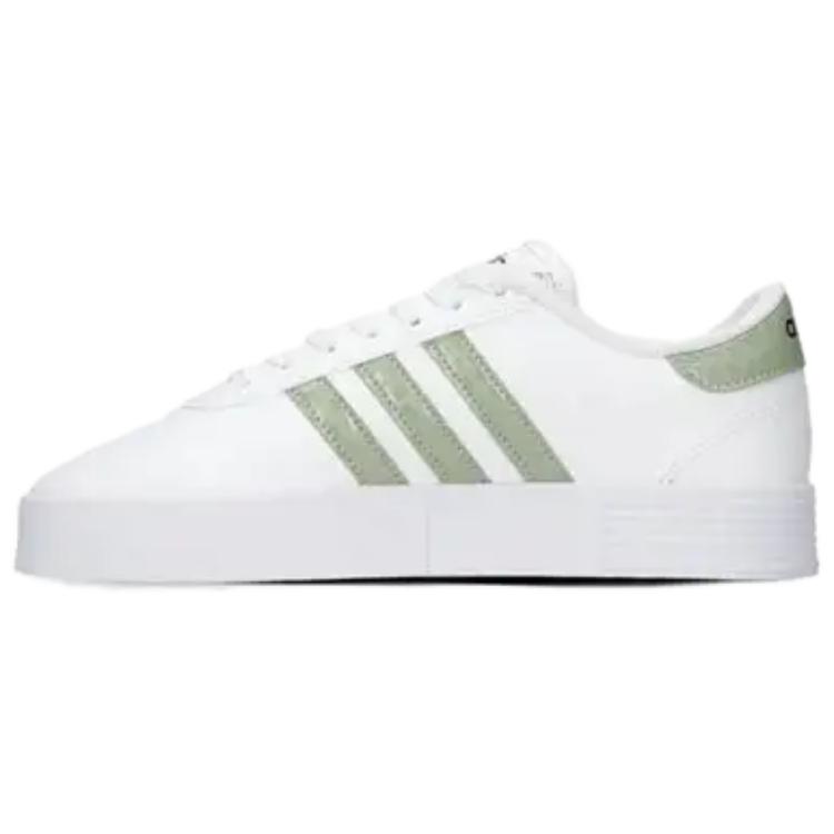 Женские кеды adidas neo Court Bold (бело-зеленые) — фото 1