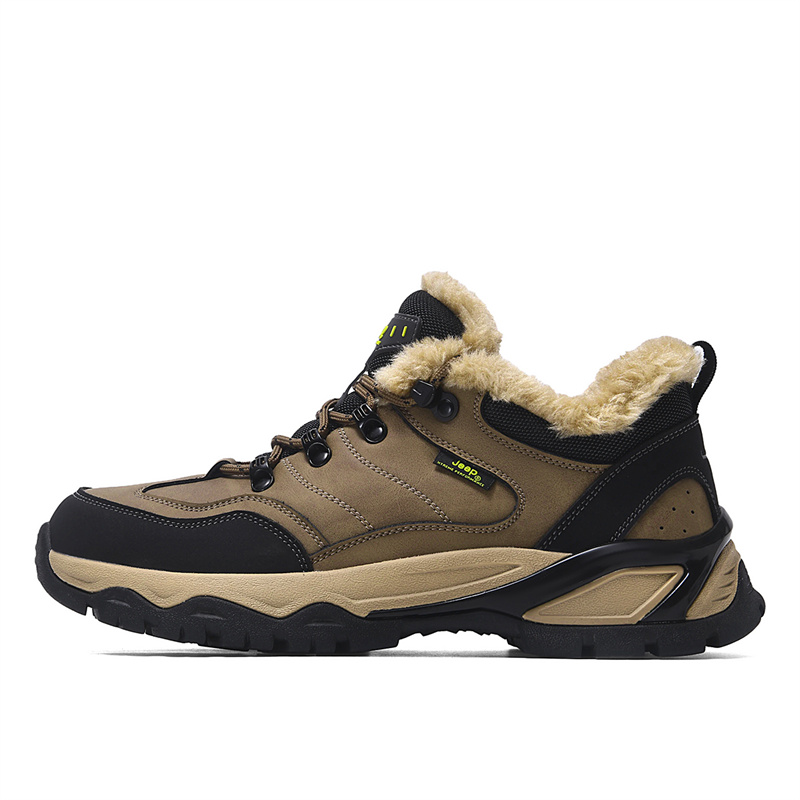 Jeep Comfortable And Versatile Fleece Lined Thermal, Lightweight Casual Low top Mountaineering Hiking Shoes Men’s