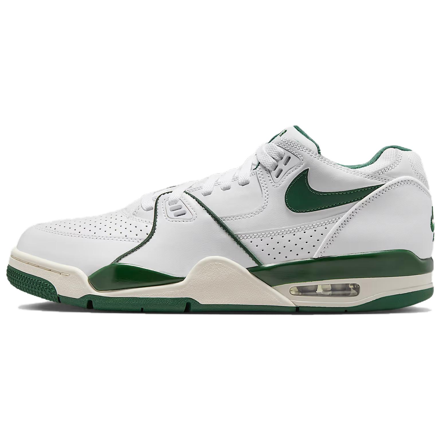 Nike Air Flight 89 Abrasion Resistant Low top Basketball Shoes Men’s White Green