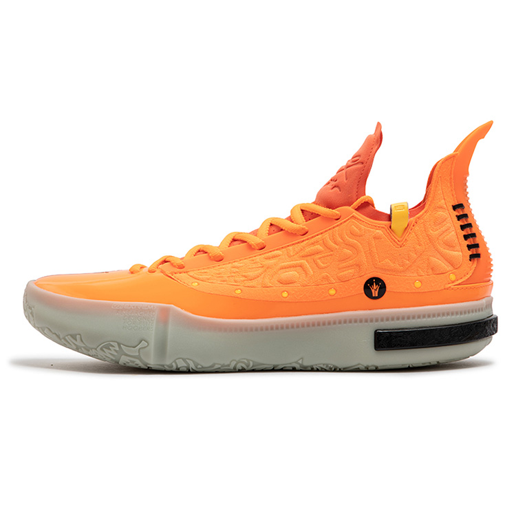 361° Slip Resistant Abrasion Resistant Low top Basketball Shoes Men’s Fluorescent Laser Orange
