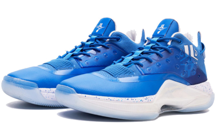 XTEP Levitation 4 Cushioning Low top Performance Basketball Shoes Men’s White Blue