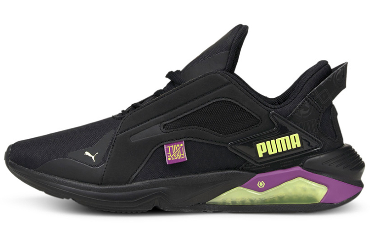 PUMA LQDCELL Training Shoes Women's Low Top Black/Yellow/Purple