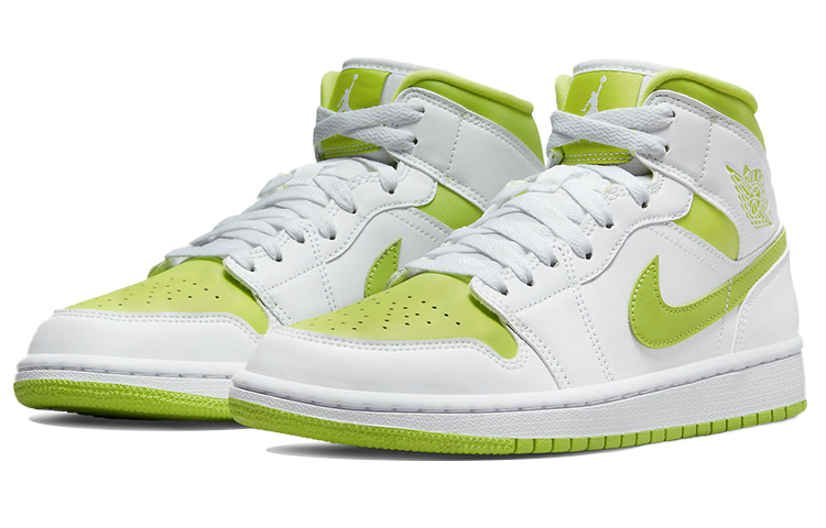 Jordan 1 Mid White Lime Women’s