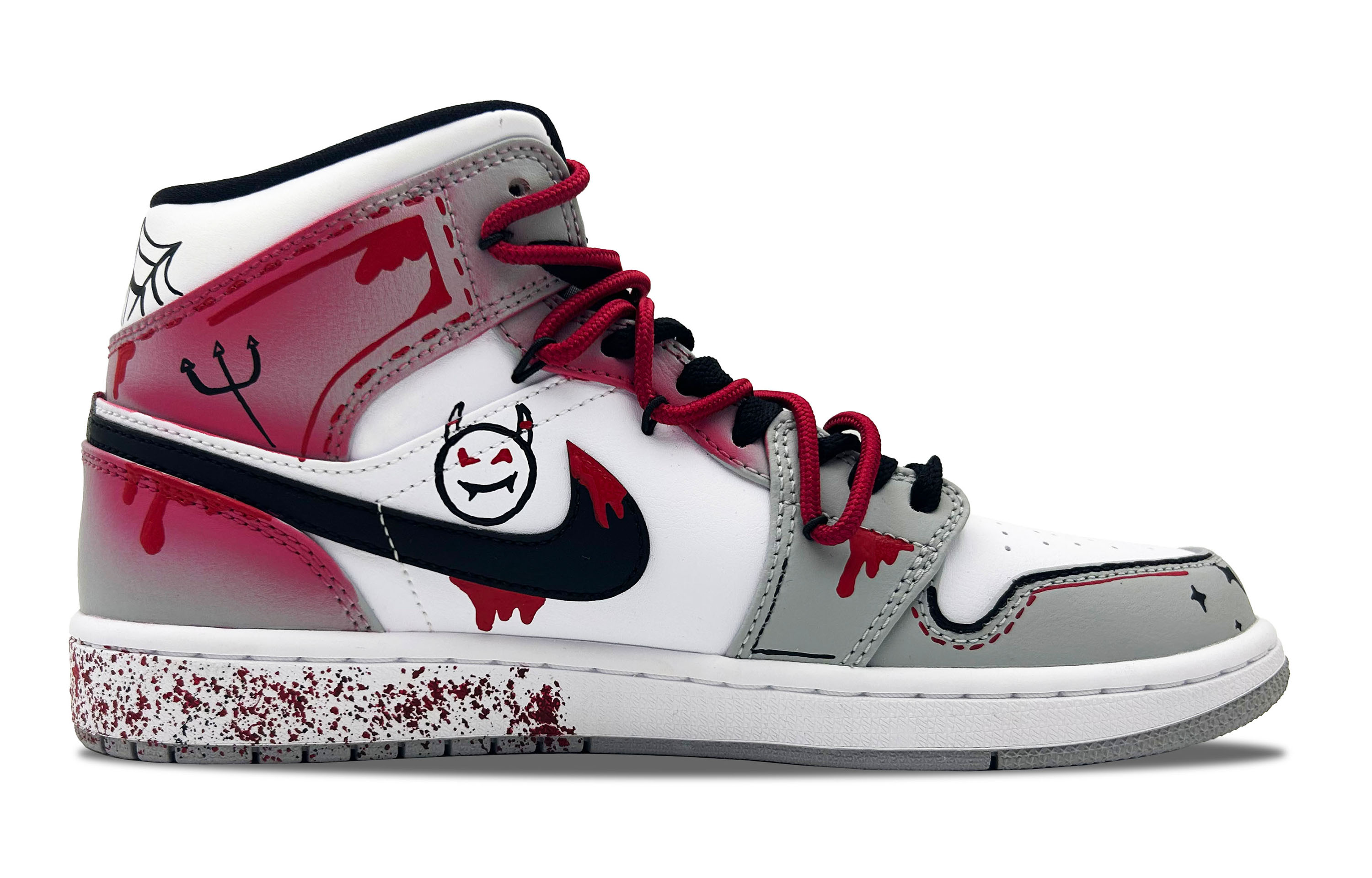 Jordan Air Jordan 1 Mid Cushioning Slip Resistant Abrasion Resistant Mid top Vintage Basketball Shoes Men’s