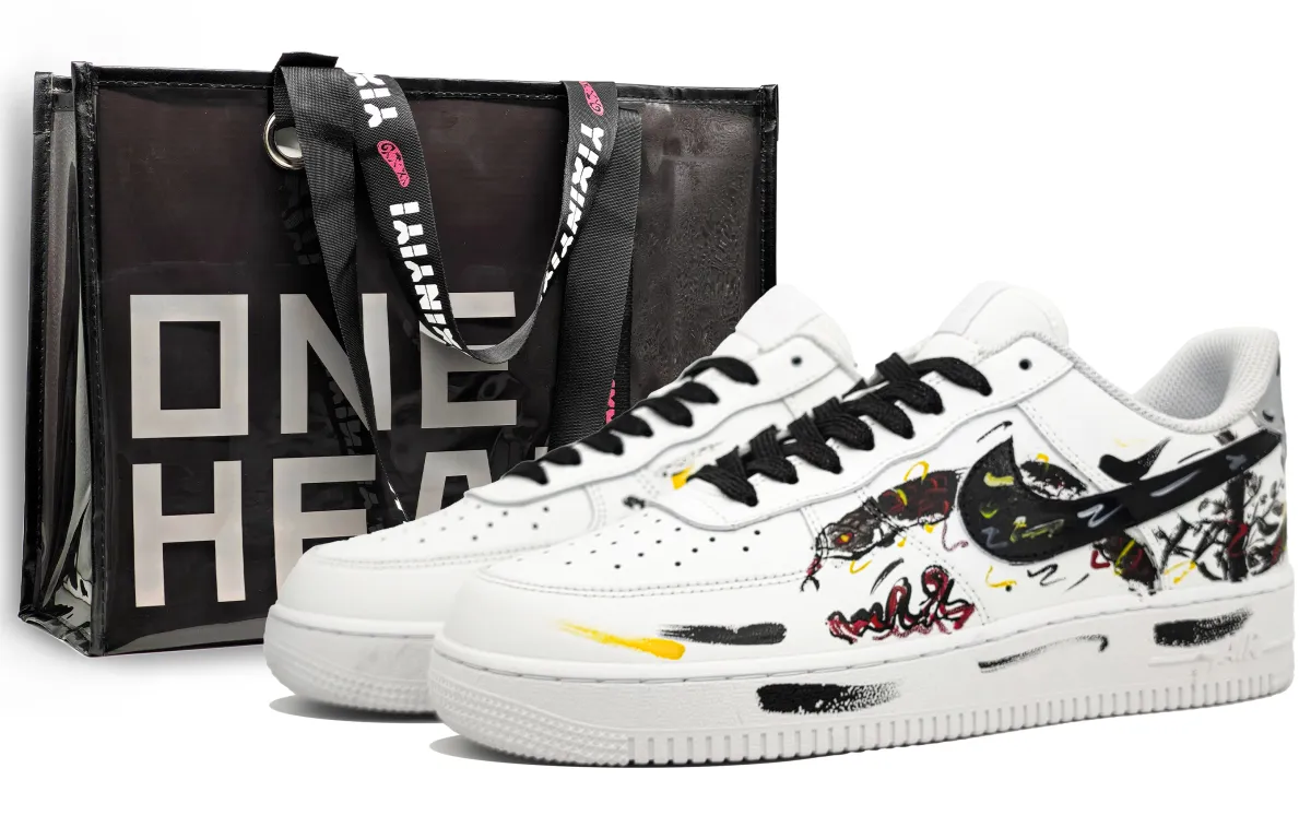 Nike Air Force 1 Slip Resistant Abrasion Resistant Slip Resistant Abrasion Resistant Low top Skateboard Shoes Unisex