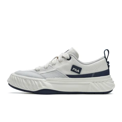 FILA Fosso Chuanxing Shoes Low top Canvas Shoes Men's White Gray