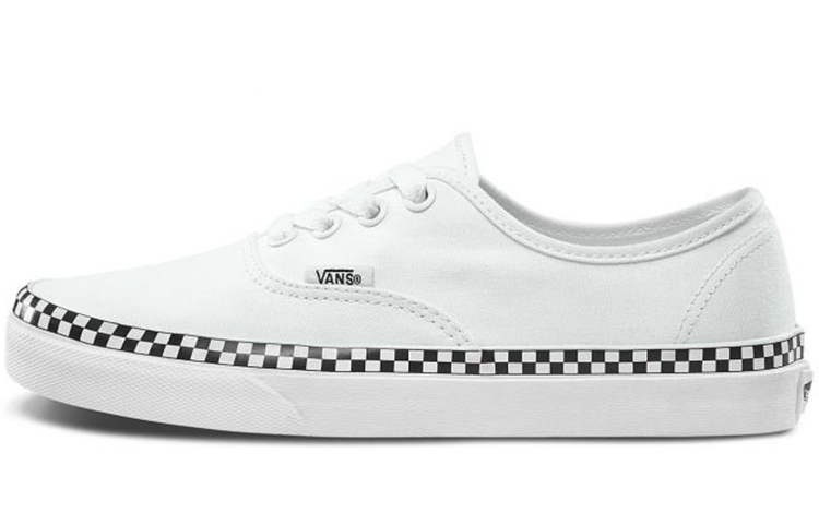 Vans Authentic series thin edge black and white checkerboard retro casual low top canvas shoes men and women same style white