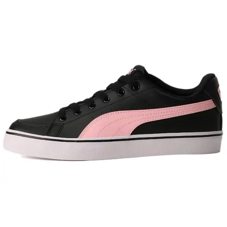 PUMA Abrasion Resistant Low top Skateboard Shoes Unisex Black Pink