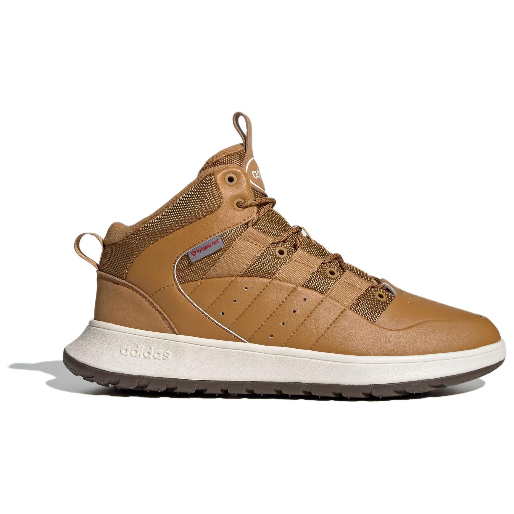 Adidas Slip Resistant Abrasion Resistant High top Vintage Basketball Shoes Unisex Brown