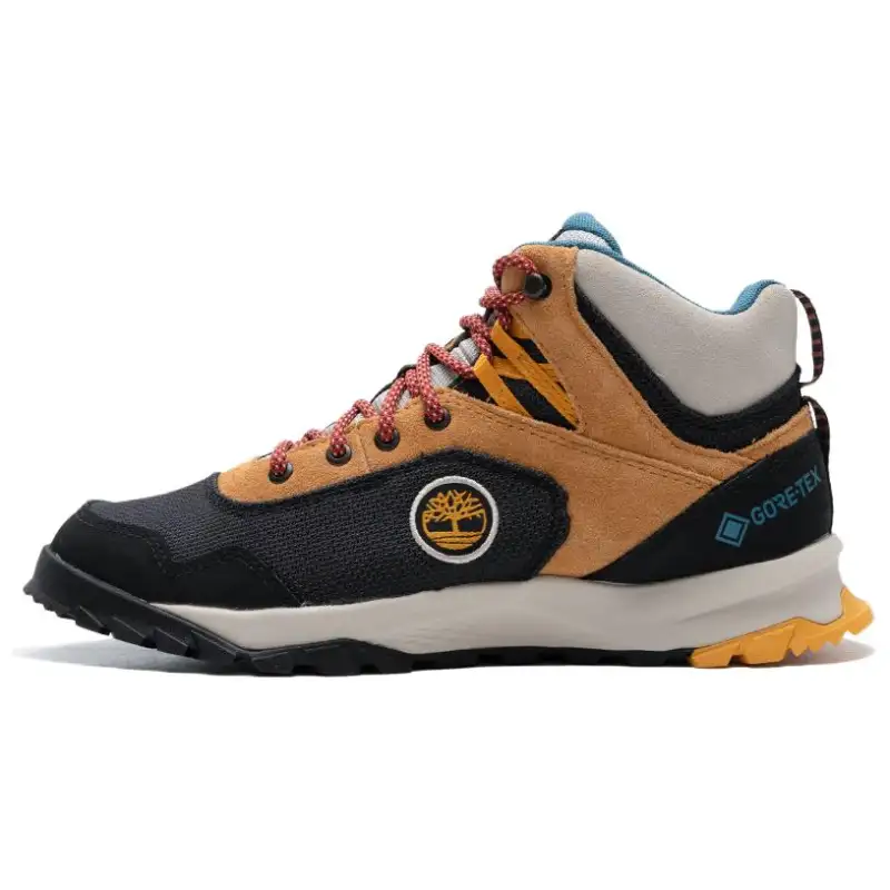 Timberland Lincoln Peak Slip Resistant Abrasion Resistant Mid top Hiking Shoes Women's Black Brown
