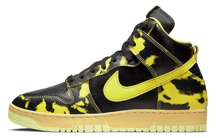 Nike Dunk High 1985 'Yellow Acid Wash'