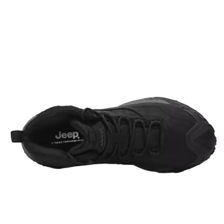 Jeep Mid top Mountaineering Shoes Unisex Black