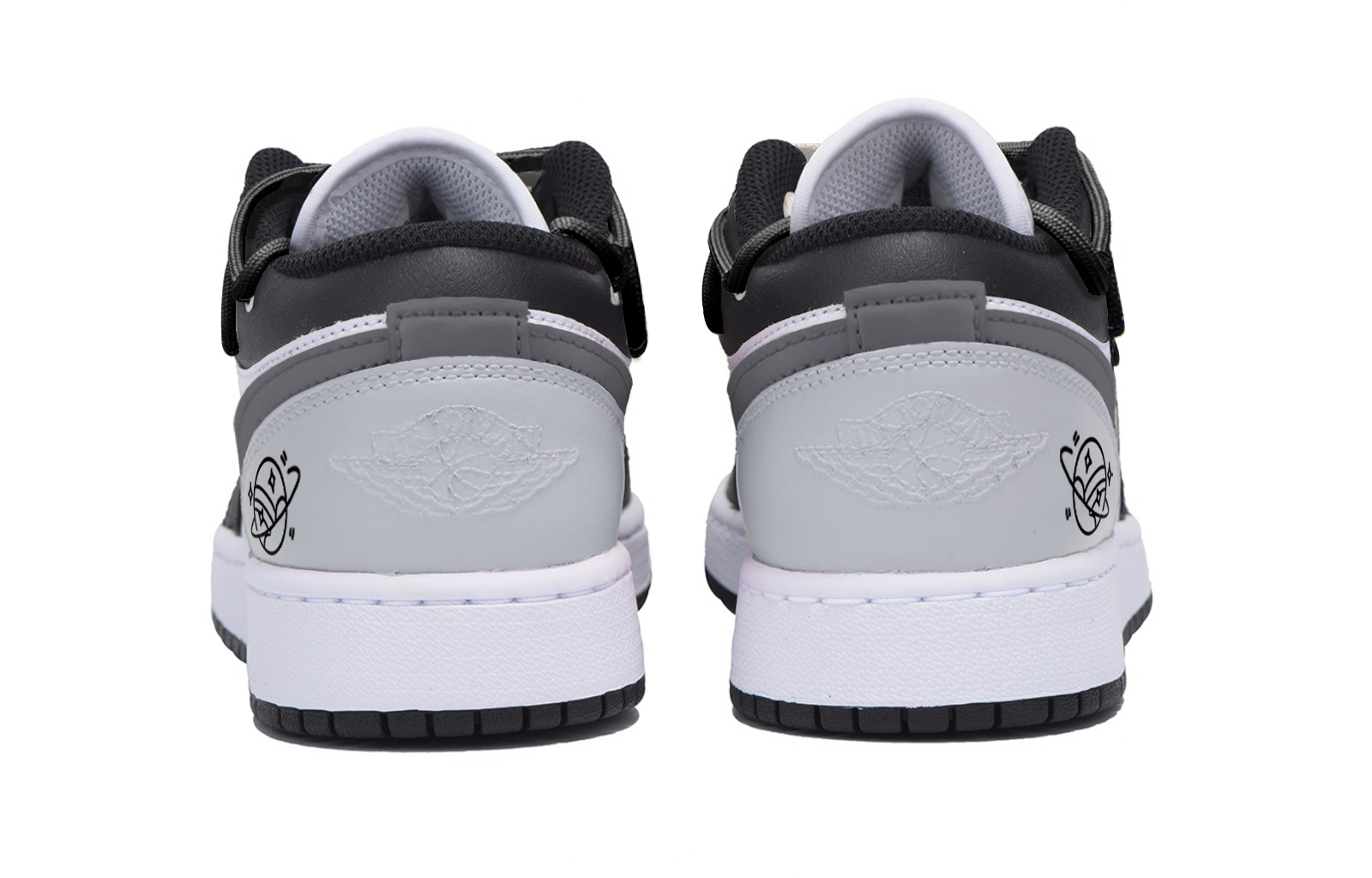 Jordan Air Jordan 1 Abrasion Resistant Slip Resistant Low top Vintage Basketball Shoes Men’s Dark Gray
