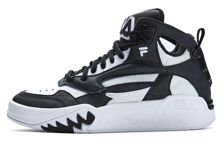FILA FUSION Desperado We Synthetic Leather Mid top Vintage Basketball Shoes Women’s Black White
