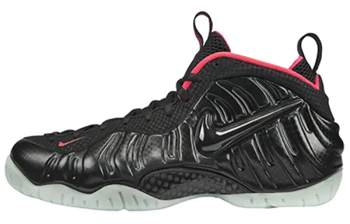 Nike Foamposite Pro Yeezy Mesh OG Model Luminous Coconut Foam Shock Absorbing Anti-Slip Mid-top Retro Basketball Shoes Unisex Black