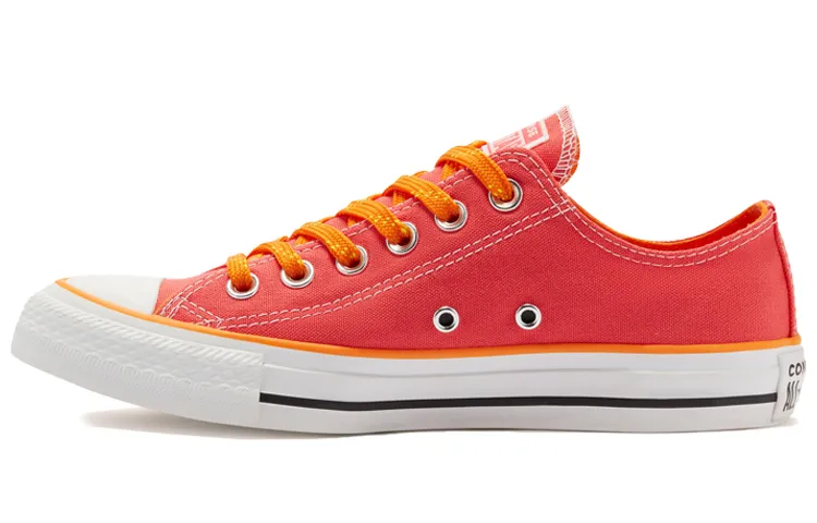 Converse Chuck Taylor All Star Neon Nights Low top Canvas Shoes Women's Orange Pink