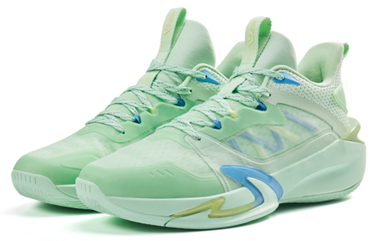 XTEP Light Feather 2 V2 Basketball Shoes Men’s Low Top Forest Green