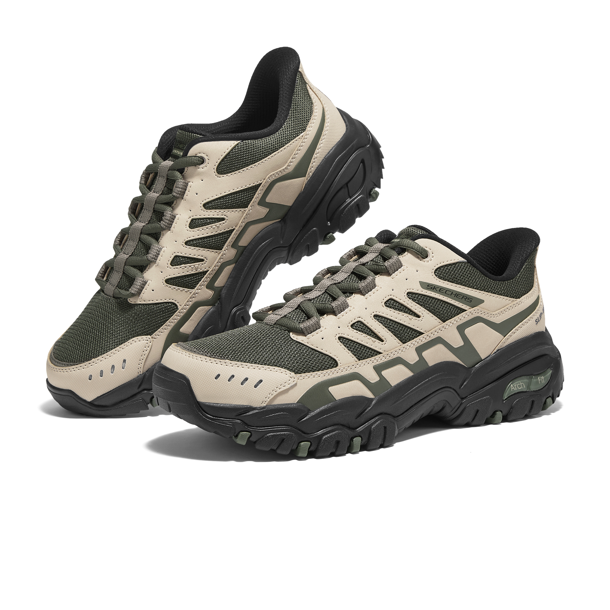 Skechers Abrasion Resistant Low top Hiking Shoes Men’s Taupe