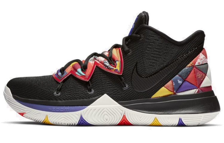 Nike Kyrie 5 CNY OG model Baijiayi lace-up low-top practical basketball shoes men's black color
