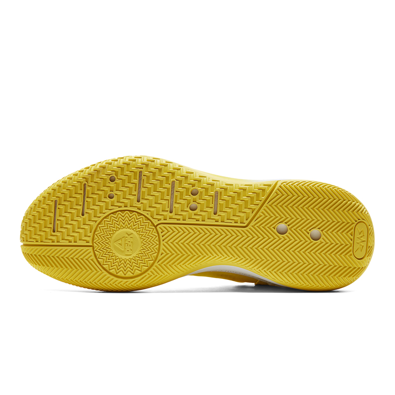 PEAK State Pole Slip Resistant Abrasion Resistant Low top Basketball Shoes Men’s Yellow Blue Mismatched