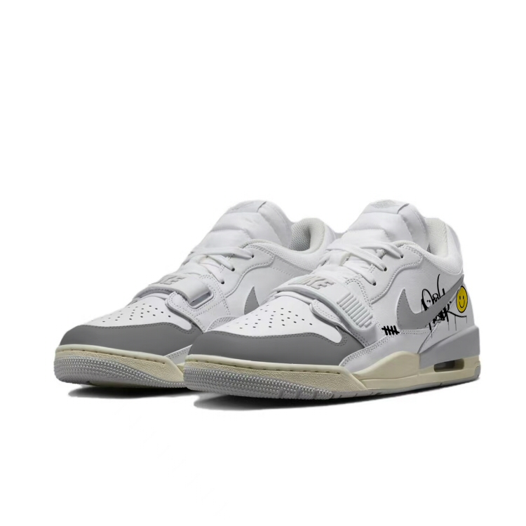 Jordan Legacy 312 Synthetic Leather, Leather Slip Resistant Low top Vintage Basketball Shoes Men’s Ecru