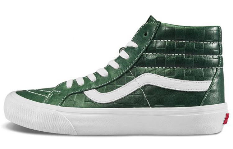 Высокие кеды Vans SK8 Reissue Vlt Lx (белый / зеленый)