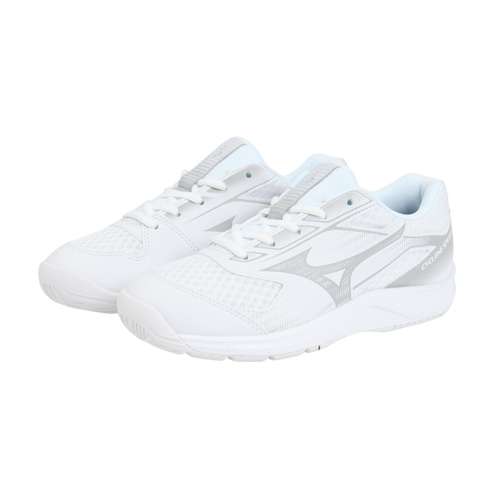 Mizuno Slip Resistant Abrasion Resistant Low top Training Shoes Unisex White Gray