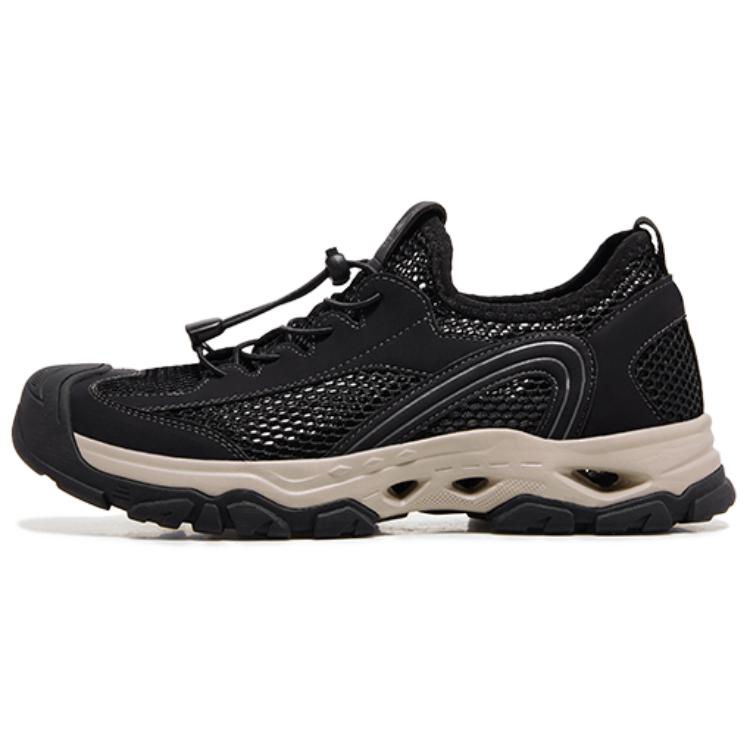 CAMEL Comfortable And Breathable Slip Resistant Abrasion Resistant Low top Hiking Shoes Men’s Black