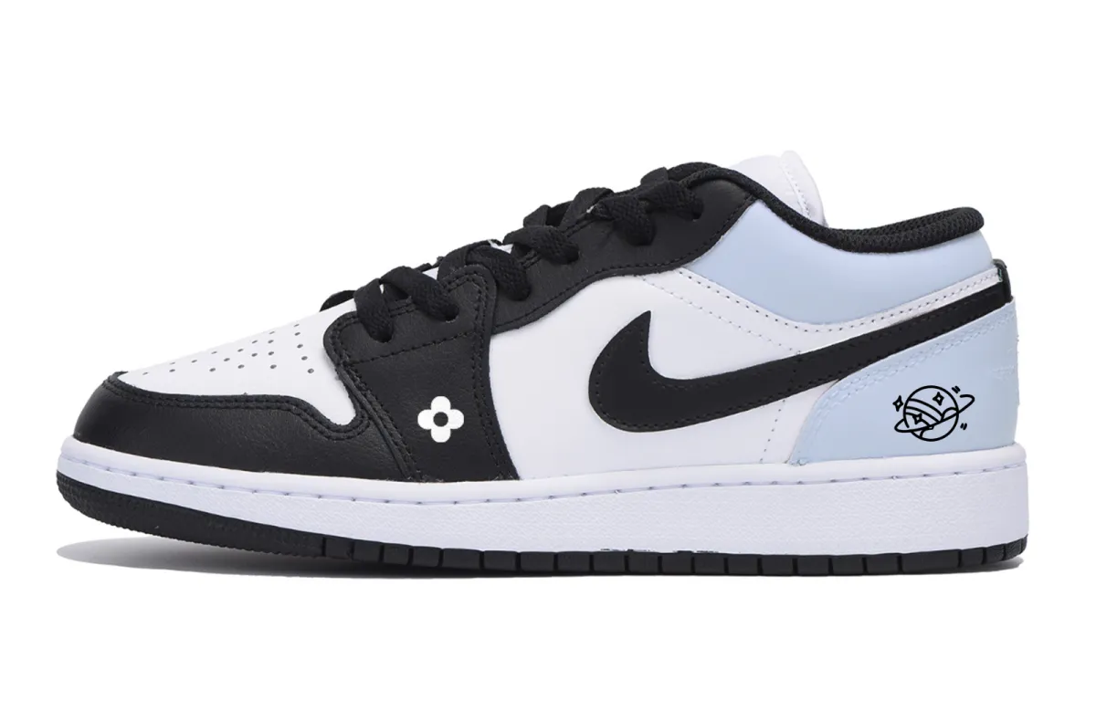Jordan Air Jordan 1 Urban Chic Style Low top Vintage Basketball Shoes Men's White