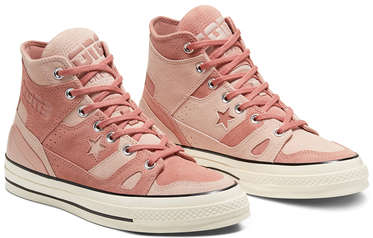 Высокие кеды Converse 1970s Chuck 70 E260 High Top (красно-коричневый) — 玫瑰红 — фото 3
