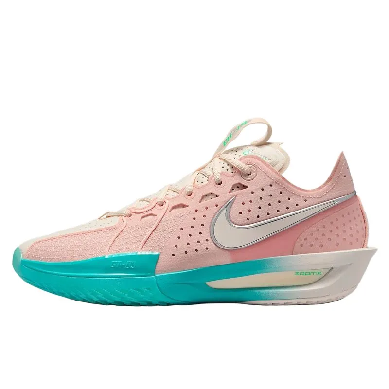 Nike G.T. Cut 3 Slip Resistant Abrasion Resistant Low top Basketball Shoes Men's Pink Blue