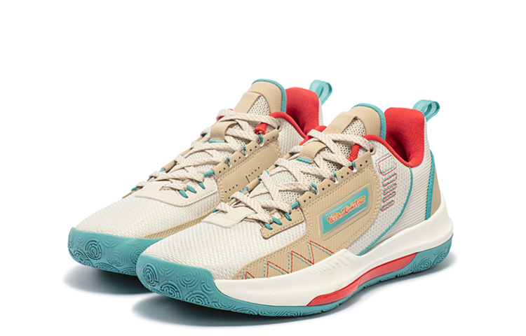 361° DVD Team Game Ready Cushioning Slip Resistant Abrasion Resistant Low top Basketball Shoes Men’s Apricot Tea Brown