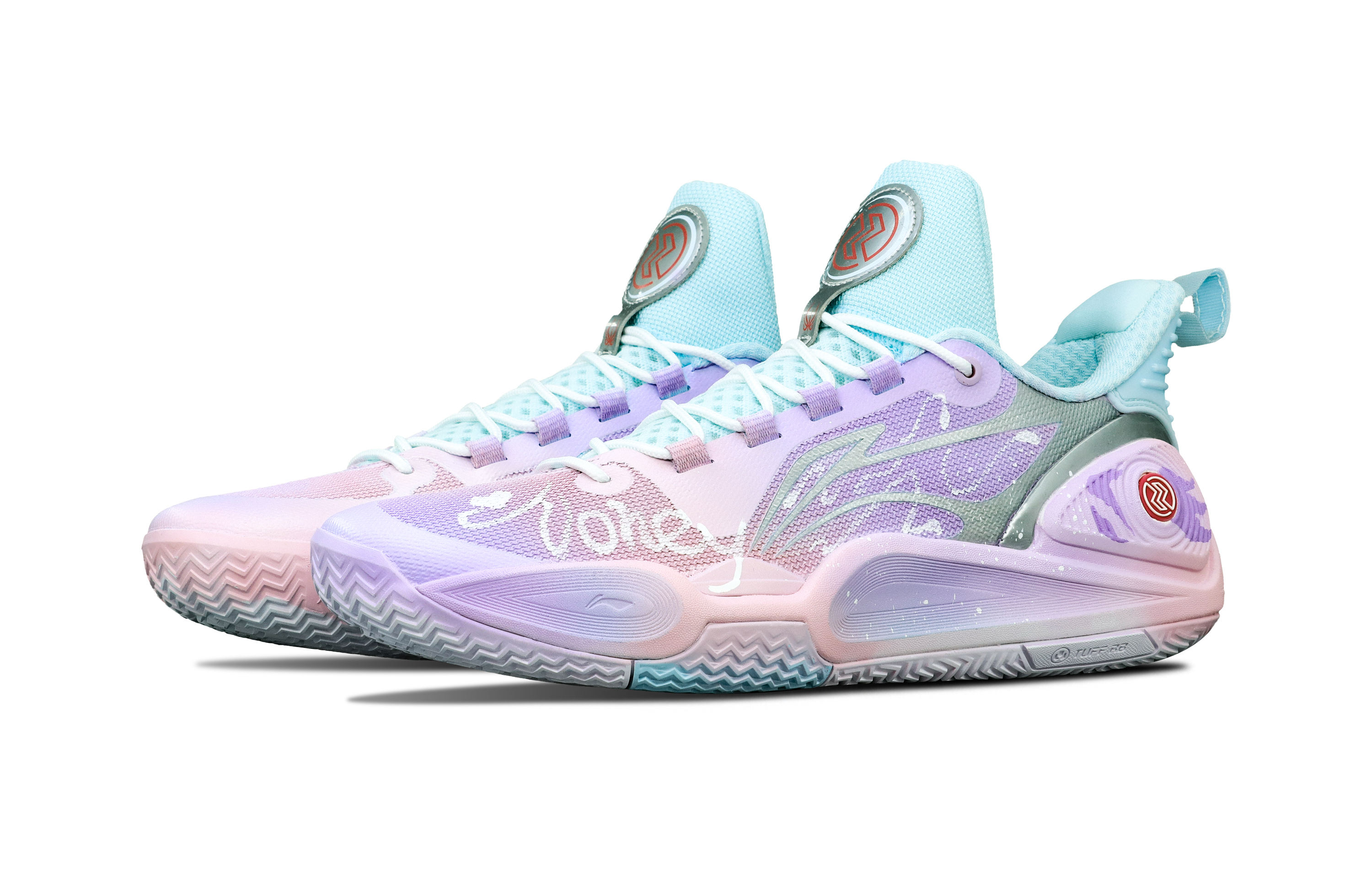 Li Ning Speed 9 Slip Resistant And Abrasion Resistant Coverage Low top Basketball Shoes Men’s Pink, Blue