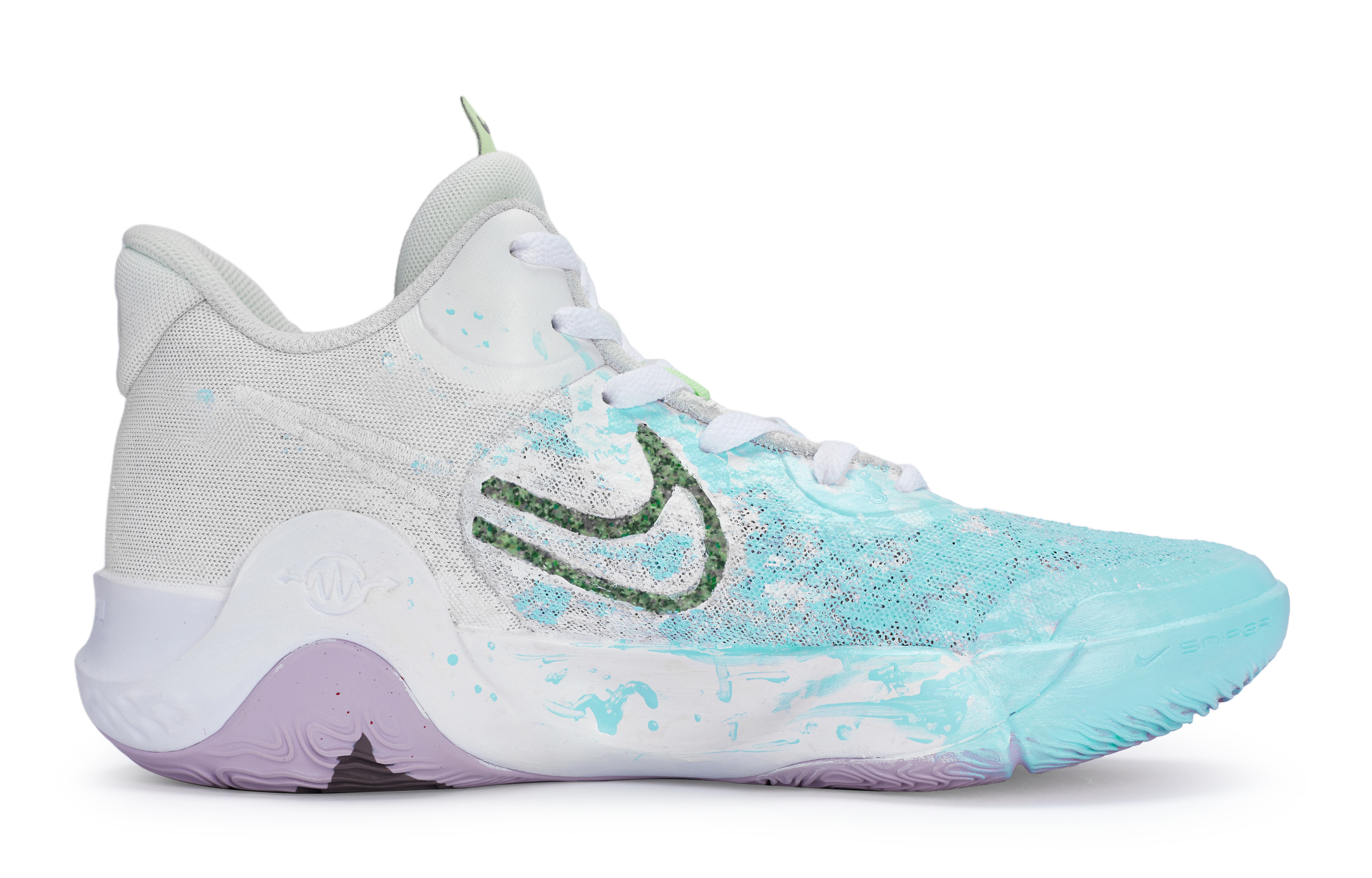 Nike KD Trey 5 IX Mid top Vintage Basketball Shoes Unisex White Blue