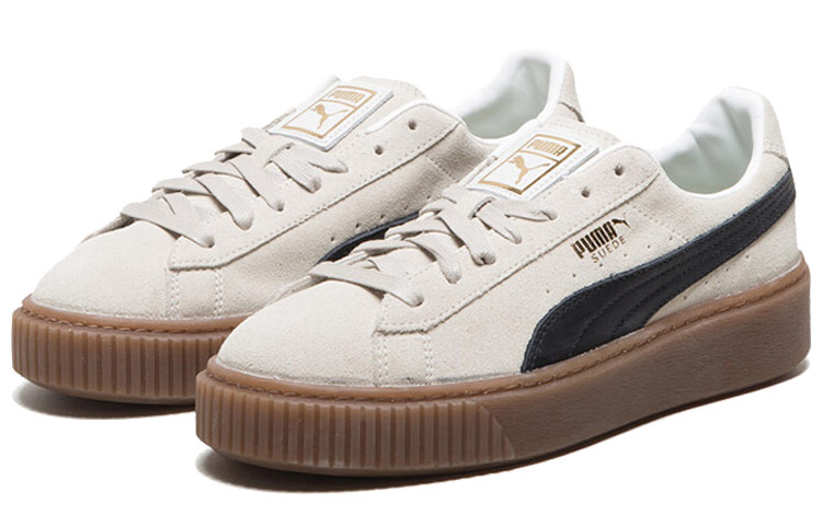Женские кеды PUMA x FENTY Suede Platform (микробелые) — фото 3