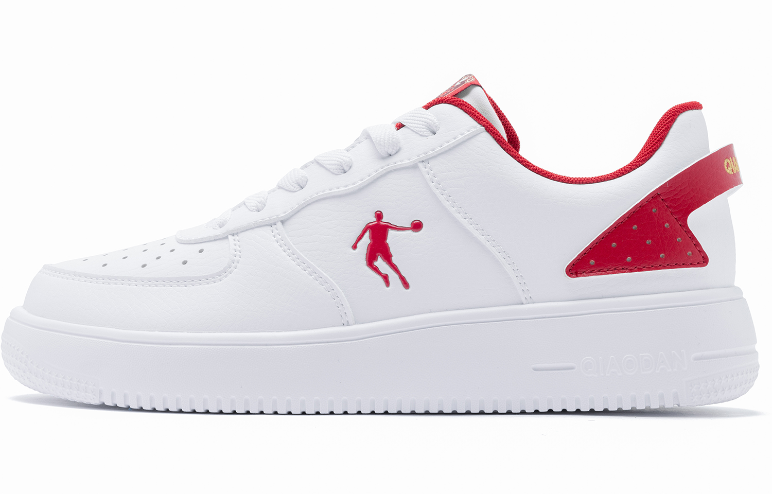 Jordan Air Force 1 Year of the Dragon element color matching white shoes, leather surface, classic retro trend, EVA thick sole, comfortable, casual and versatile, couple model, light and balanced, sneakers, women's model, white and red