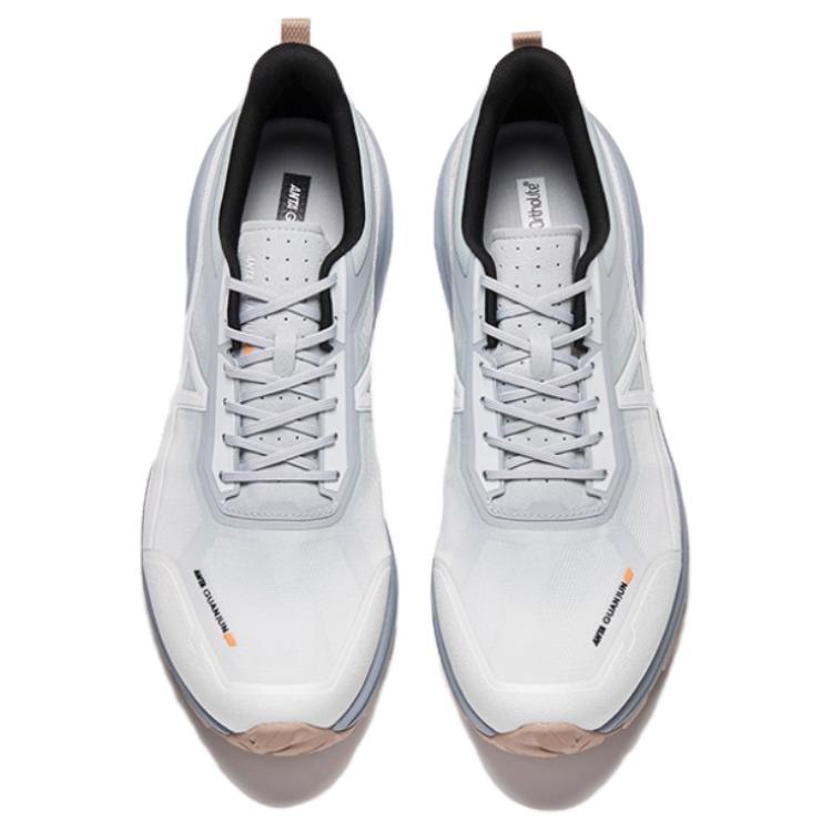 Anta Champion Opening 3 Cushioning Slip Resistant Support Low top Hiking Shoes Men’s Papyrus White Frost Tower Gray