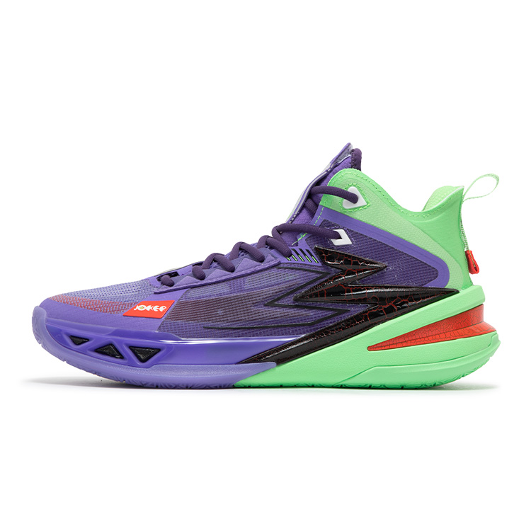 361° Cushioned Slip-Resistant Coverage Mid-Top Carbon Plate Basketball Shoes Men’s Stardust Purple