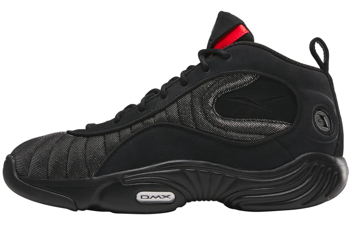 Reebok Mid top Vintage Basketball Shoes Unisex Black