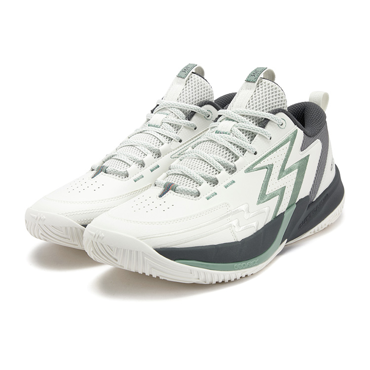 361° BIG3 Team 3.0 Cushioning, Wear Resistant Low top Basketball Shoes Men’s White Smoke Gray