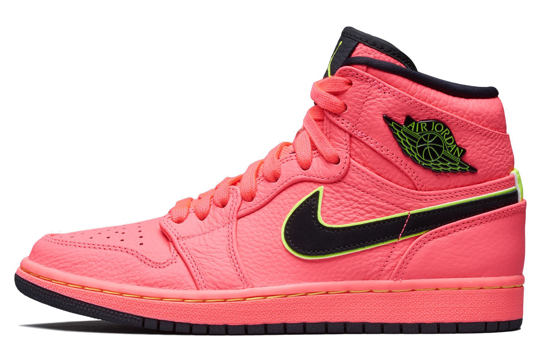Женские кроссовки Jordan Air Jordan 1 Retro Premium OG (красные) — Красный / чёрный — фото 1