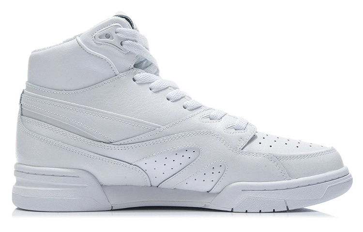 Li Ning 937Deluxe Hi Leather Comfortable Cushioning Slip Resistant Abrasion Resistant High top Vintage Basketball Shoes