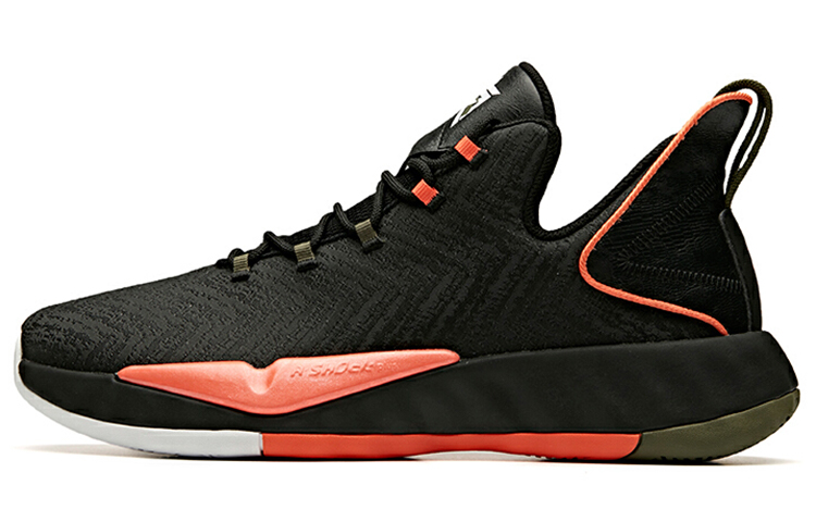 Anta Quick Fight 3 low-top basketball shoes men's red and black